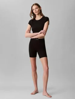 Calvin Klein RIB BIKE SHORT - Cycling shorts|Kvinnor Shorts