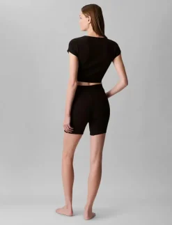 Calvin Klein RIB BIKE SHORT - Cycling shorts|Kvinnor Shorts