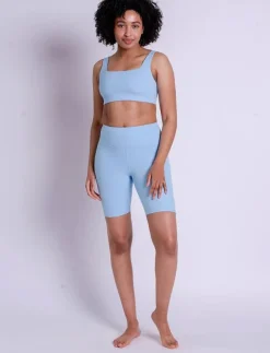 Girlfriend Collective Rib Bike Shorts - Träningstights|Kvinnor Shorts|Tights