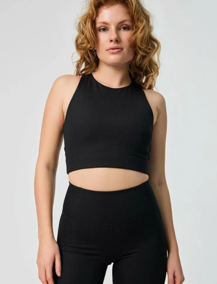 Girlfriend Collective Rib Dylan Bra - Sport BH:ar|Kvinnor Sport-Bh