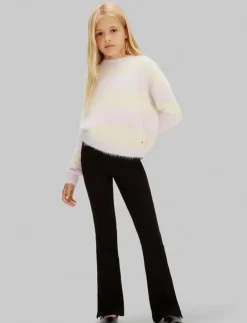 Barn Calvin Klein Basplagg|Nederdelar|RIB FLARE PANT - Leggings