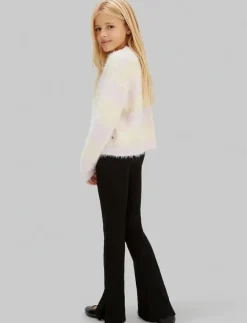 Barn Calvin Klein Basplagg|Nederdelar|RIB FLARE PANT - Leggings