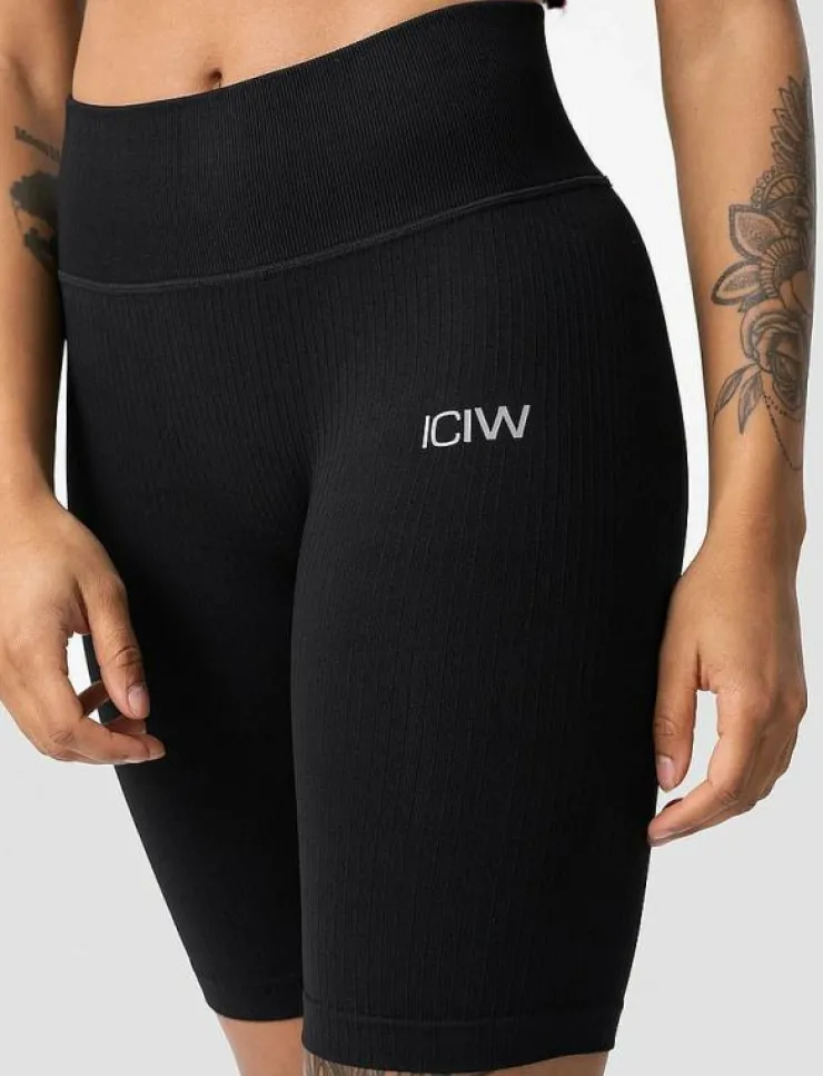 Kvinnor ICANIWILL Shorts|Ribbed Define Seamless Biker Shorts - Cykelshorts