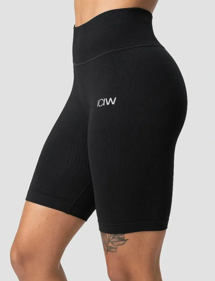 Kvinnor ICANIWILL Shorts|Ribbed Define Seamless Biker Shorts - Cykelshorts