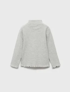 Mango Ribbed high neck t-shirt - Långärmade t-shirts|Barn Underställ