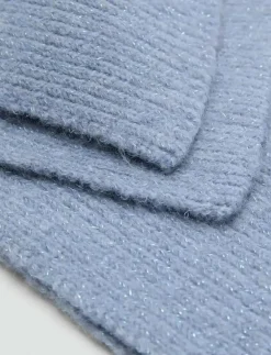 Barn Mango Halsdukar & Sjalar|Ribbed lurex scarf - Halsdukar