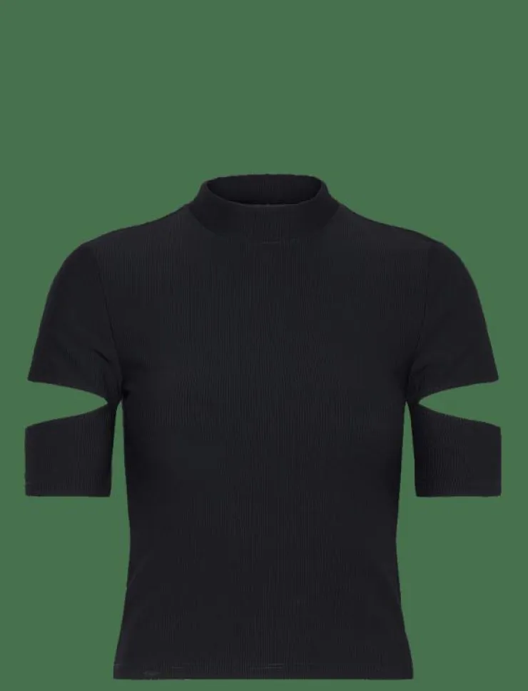 Kvinnor aim´n Toppar & T-Shirts|Ribbed Performance Cut-Out Top - T-Shirts