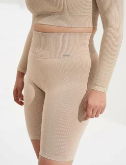 aim´n Ribbed Seamless Biker Shorts - Träningstights|Kvinnor Shorts