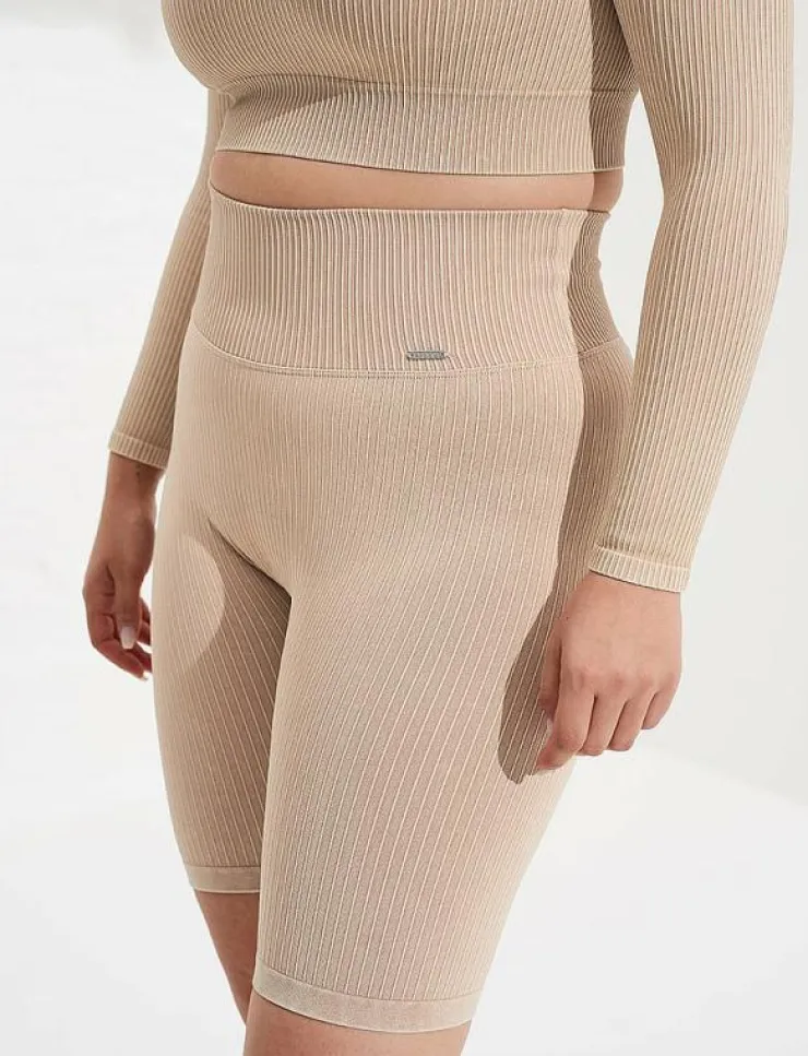 aim´n Ribbed Seamless Biker Shorts - Träningstights|Kvinnor Shorts