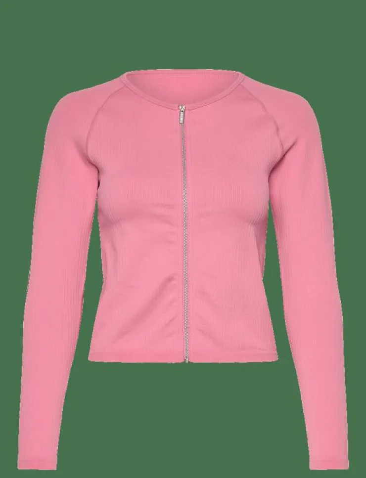 Kvinnor aim´n Jackor|Ribbed Seamless Zip Jacket - Sportjackor