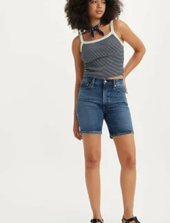 Kvinnor Levi's® Shorts|RIBCAGE BERMUDA SHORT BRINGING - Jeansshorts