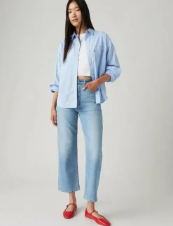 Kvinnor Levi's® Denimkläder|Jeans|RIBCAGE STRAIGHT ANKLE COOL WI - Straight jeans