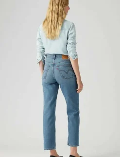 Kvinnor Levi's® Denimkläder|Jeans|RIBCAGE STRAIGHT ANKLE COOL IN - Vida byxor
