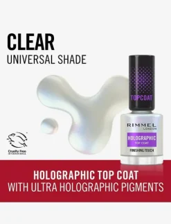 Kvinnor Rimmel Naglar|Top Coat Top coat holographic - Topplack