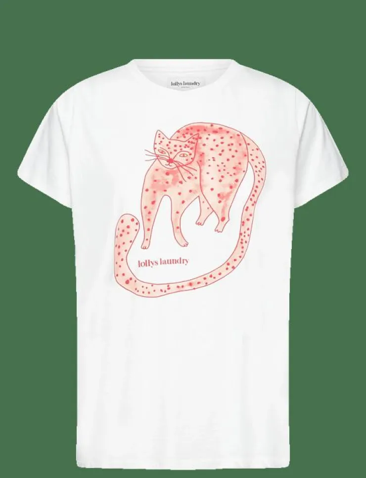 Kvinnor Lollys Laundry T-Shirts & Toppar|RomaLL Cat Tee SS - T-shirts