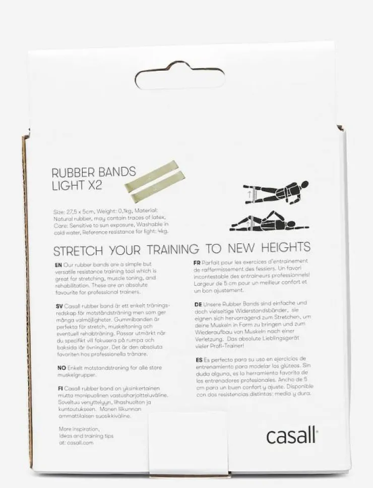 Kvinnor Casall Sportutrustning|Sportutrustning|Rubber band light 2pcs - Motståndsband