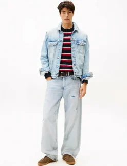Tommy Jeans RYAN RGLR TRCKR RWB EXT CI6033 - Ofodrade jeansjackor| Overshirts