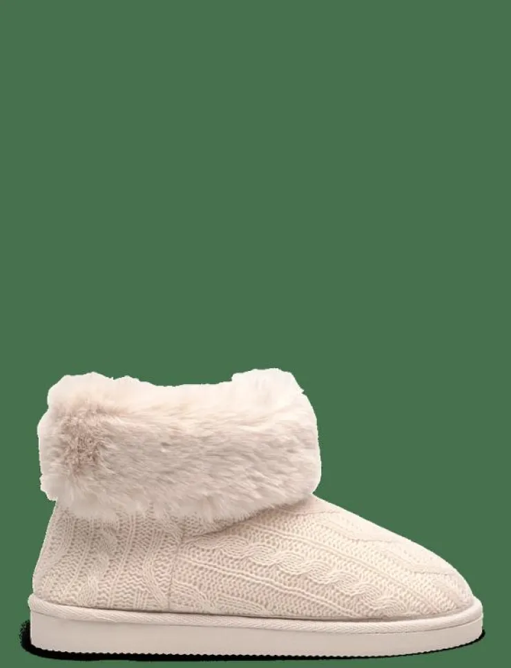 Kvinnor Hunkemöller Tofflor|SAAR CABLE KNIT BOOT - Inneskor
