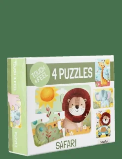 Barbo Toys Safari Touch & Feel Puzzles - Klassiska pussel|Barn Pussel & Spel