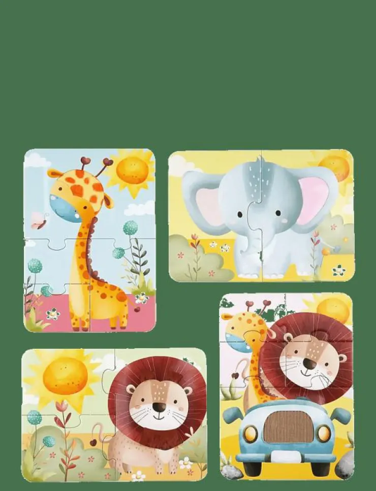 Barbo Toys Safari Touch & Feel Puzzles - Klassiska pussel|Barn Pussel & Spel
