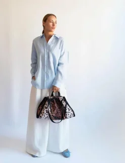 Kvinnor HVISK Shoppingväskor & Totes|SAGE MEDIUM TWILL PRINT - Shoppers