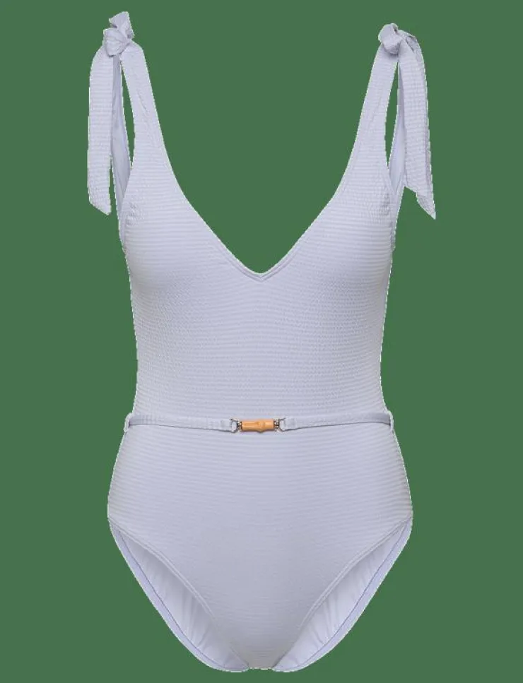 Kvinnor Malina Badkläder|Sally v-neck swimsuit - Baddräkter
