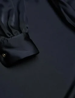 Kvinnor Lauren Ralph Lauren Blusar & Skjortor|Satin Charmeuse One-Shoulder Blouse - Långärmade blusar