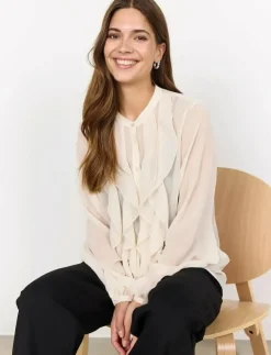 Soyaconcept SC-NAIA - Långärmade blusar|Kvinnor Plus Size & Curvy|Blusar & Skjortor