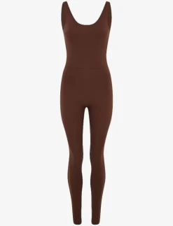 Kvinnor Girlfriend Collective Toppar & T-Shirts|Plus Size & Curvy|Scoop Back Unitard, Long - Jumpsuits & Bodies