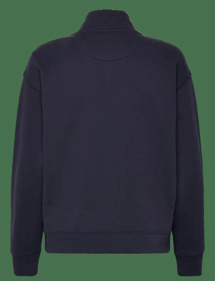 Kvinnor GANT Sweatshirts|SCRIPT HALF ZIP SWEAT - Sweatshirts
