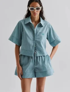 Kvinnor Malina Blusar & Skjortor|Selene Cropped shirt - Kortärmade skjortor