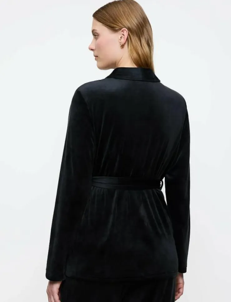 Kvinnor Triumph Morgonrockar|Morgonrockar|Sensual Velour Robe Top 01 - Morgonrock