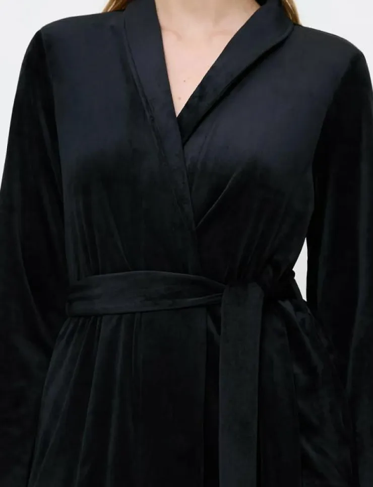 Kvinnor Triumph Morgonrockar|Morgonrockar|Sensual Velour Robe Top 01 - Morgonrock