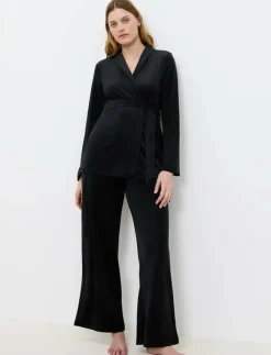 Kvinnor Triumph Morgonrockar|Morgonrockar|Sensual Velour Robe Top 01 - Morgonrock