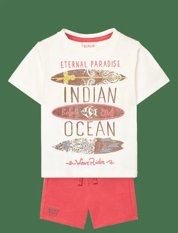 Barn Boboli Set|Set knit - Set med kortärmad t-shirt