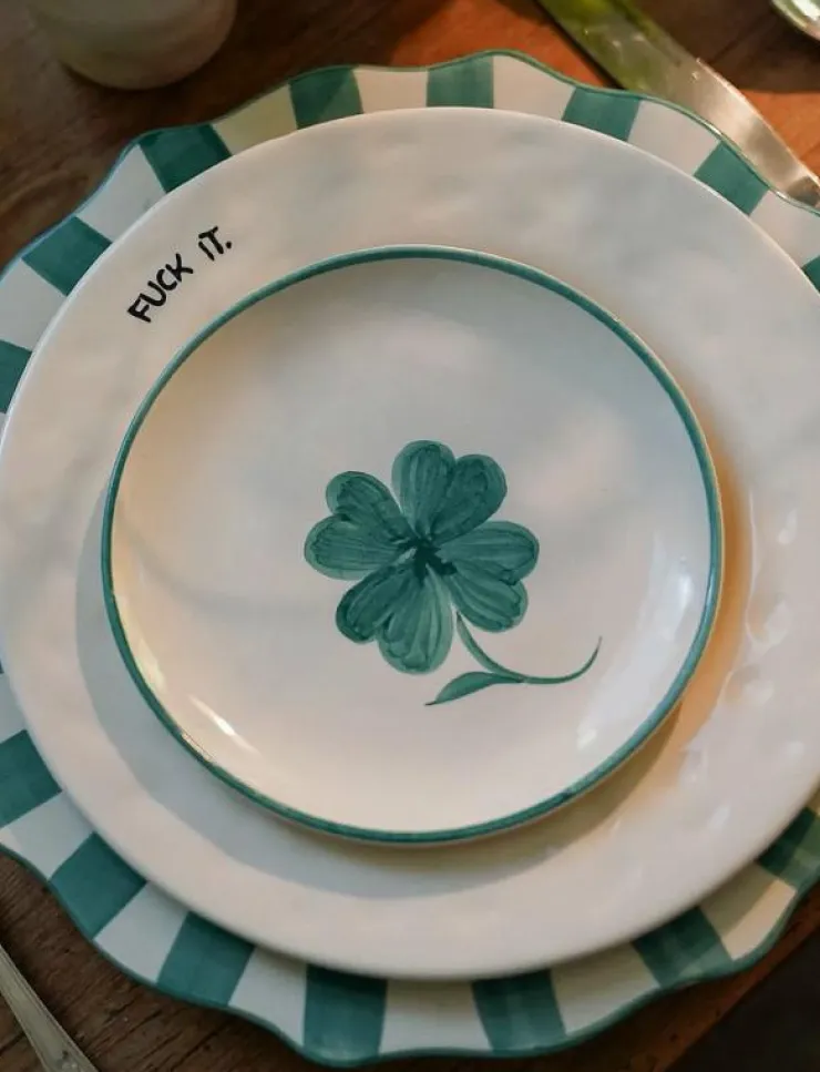 Anna + Nina Dekorationsdetaljer|Shamrock Wall Decoration Plate - Väggdekorationer