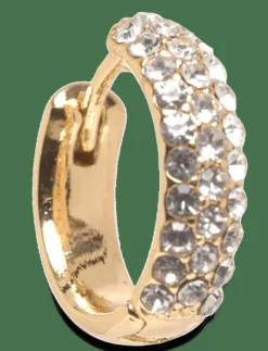 Pilgrim SHEA crystal hoop earrings gold-plated - Hoops|Kvinnor Smycken