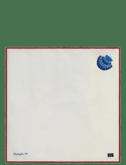 Lexington Home Shell Embroidered Linen/Cotton Napkin - Tygservetter| Kökstextilier|Textilier