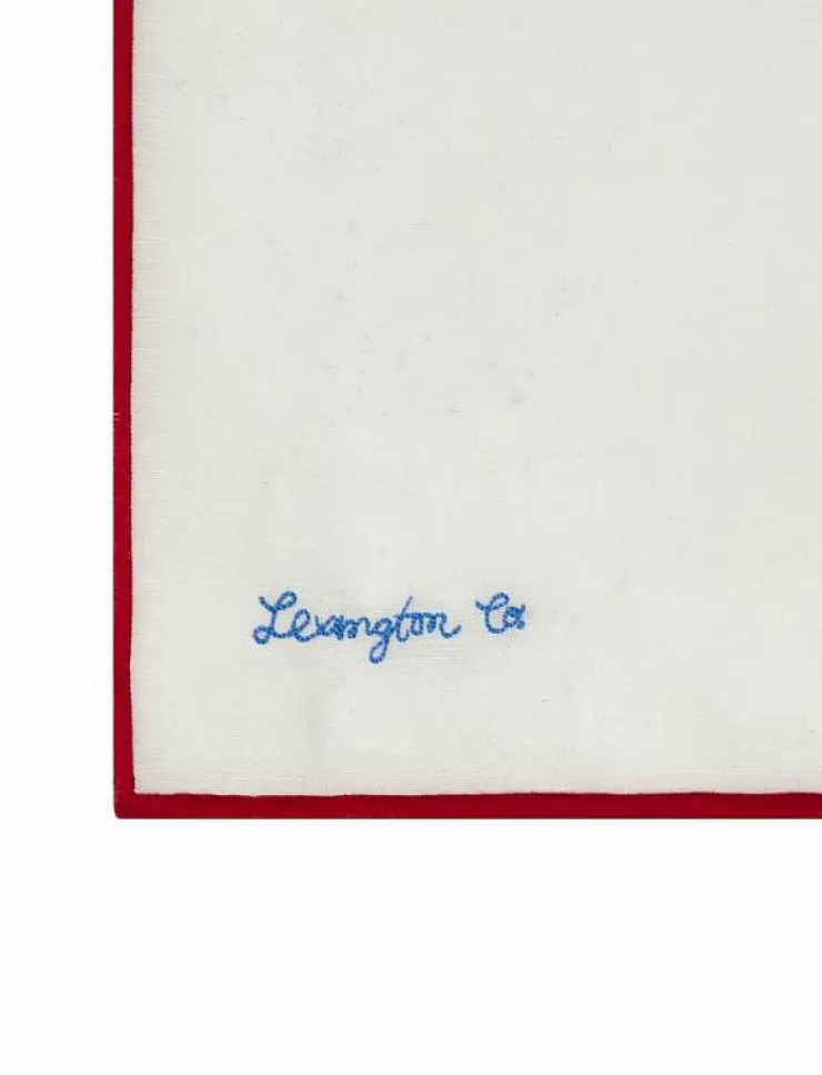 Lexington Home Shell Embroidered Linen/Cotton Napkin - Tygservetter| Kökstextilier|Textilier
