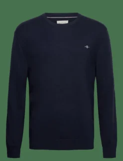 GANT SHIELD COTTON C-NECK - Rundhalsad| Stickat