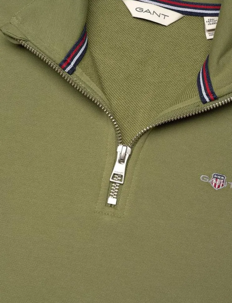 GANT SHIELD HALF ZIP SWEATSHIRT - Sweatshirts|Barn Överdelar