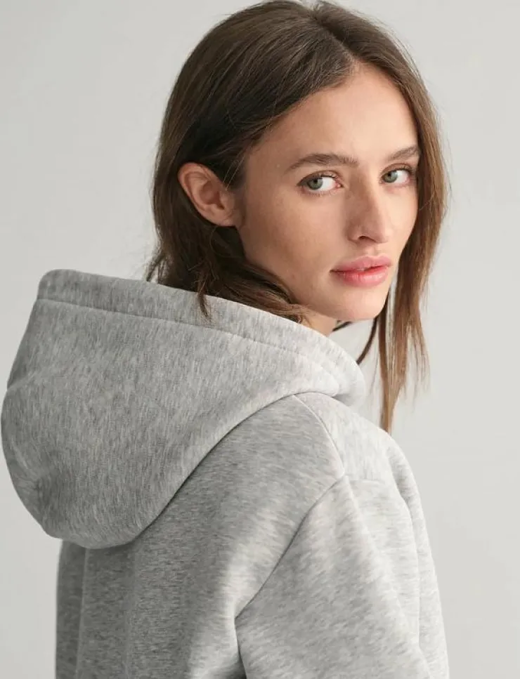 Kvinnor GANT Kläder|SHIELD HOODIE - Huvtröjor