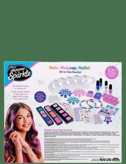 SHIMMER N SPARKLE 9 IN 1 DELUXE BEAUTY AND FASHION - Låtsassmink & Accessoar|Barn Rollspel
