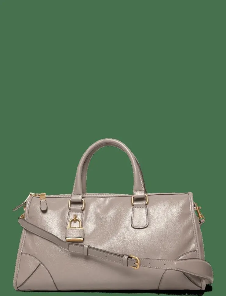 Kvinnor Mango Handväskor|Shiny handbag with handles - Handväskor