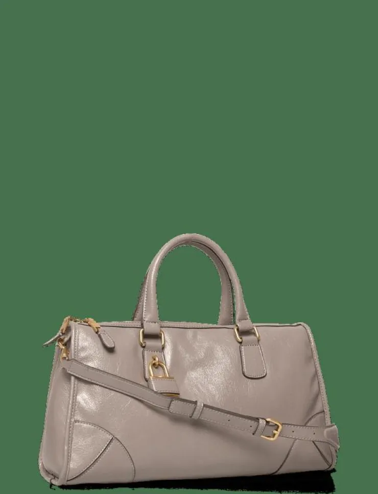 Kvinnor Mango Handväskor|Shiny handbag with handles - Handväskor