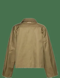 Kvinnor Calvin Klein Jackor & Kappor|SHORT COTTON JACKET - Tunna jackor
