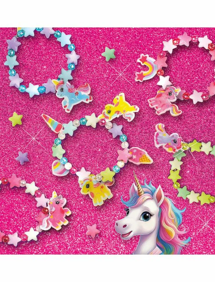 Barn SES Creative Rita & Pyssla|Shrink Film - Unicorn Charm Bracelets - Smycken & accessoarer