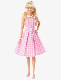 Barn Barbie Dockor & Tillbehör|Signature The Movie Collectible Doll, Margot Robbie as in Pink Gingham Dress - Dockor