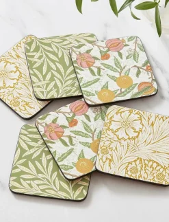 Morris & Co Serveringstillbehör|Simply Mixed Coasters - set of 6 - Serveringstillbehör