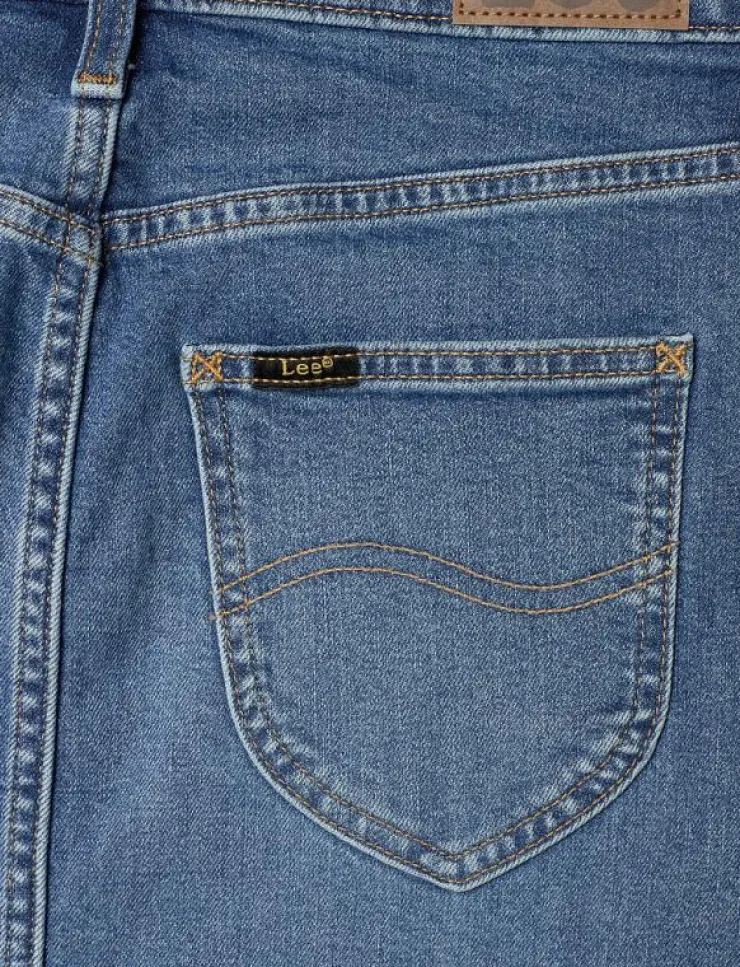 Kvinnor Lee Jeans Kjolar|Skirt - Jeanskjol